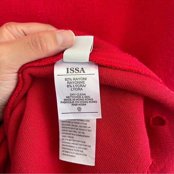 Issa London | Red Fit & Flare Circle Dress Sweater - Picture 8 of 8